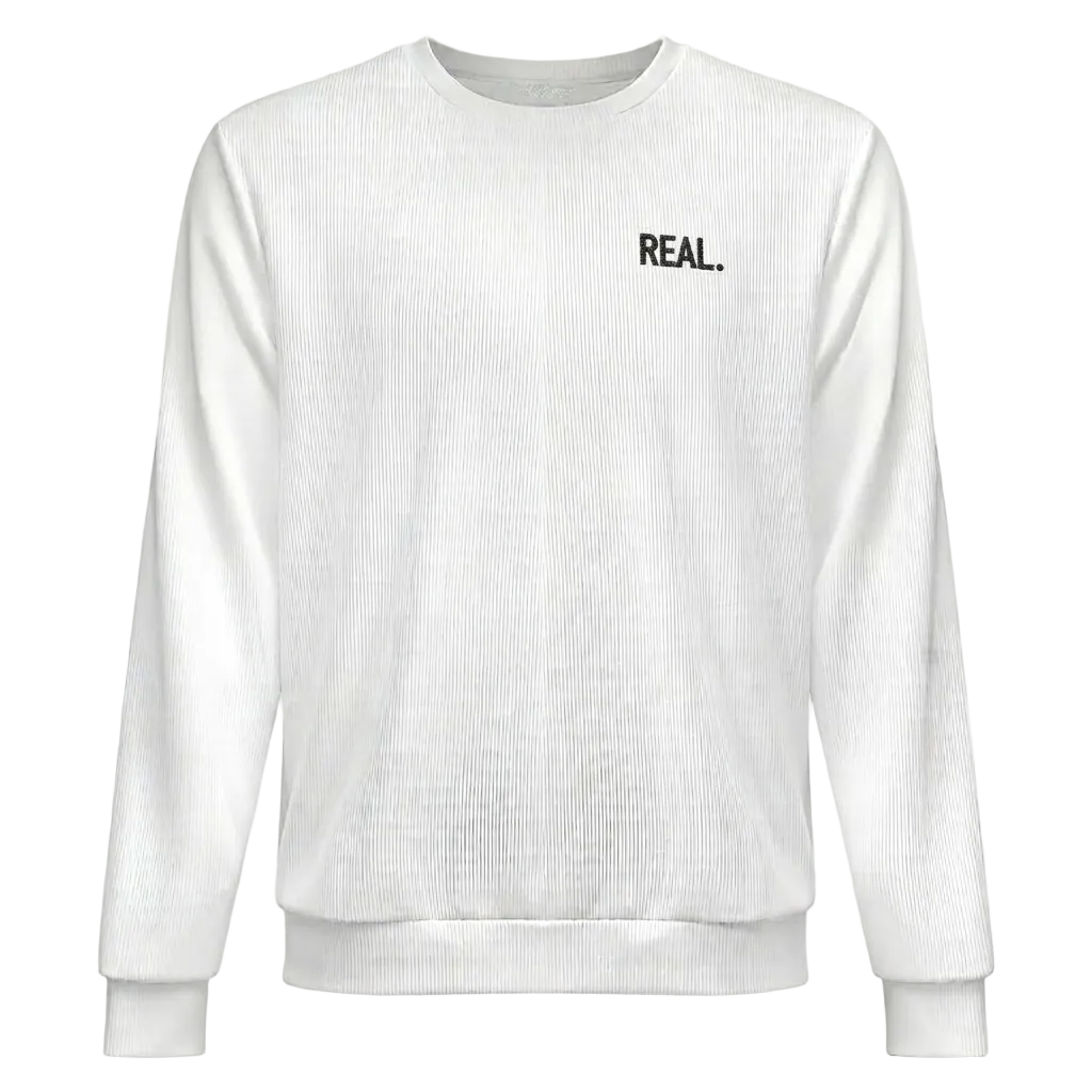 Sweat-shirt oversize Real. blanc