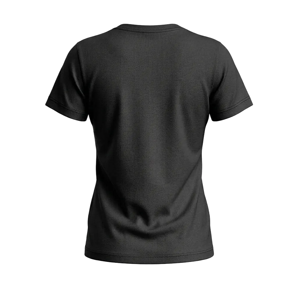 Gym T-shirt Real. noir Femme
